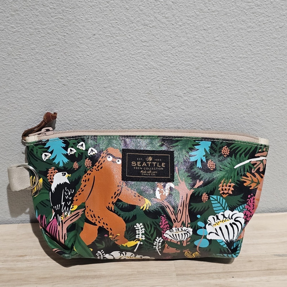 Chalo Seattle Bigfoot Forest Makeup Bag